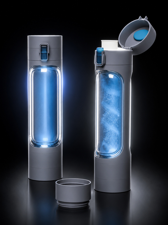Fueler dual-flask bottle