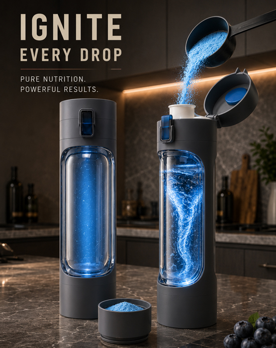 Dual-chamber construction: flask, shaker, and measuring compartment