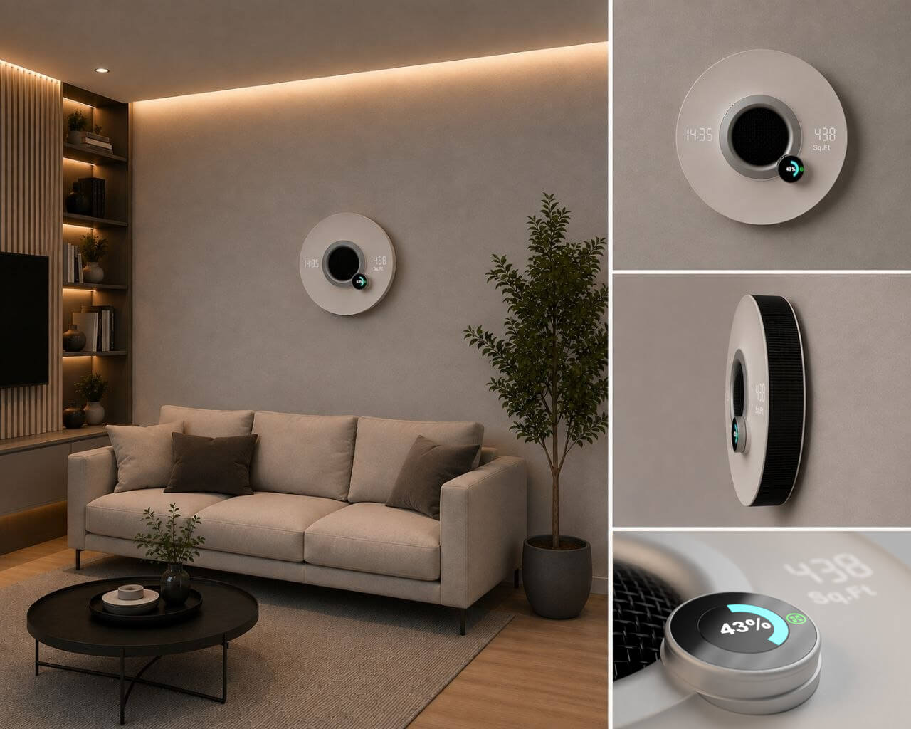 Sterilizer in an interior: multiple angles