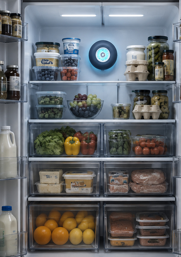 SAS installed in a refrigerator
