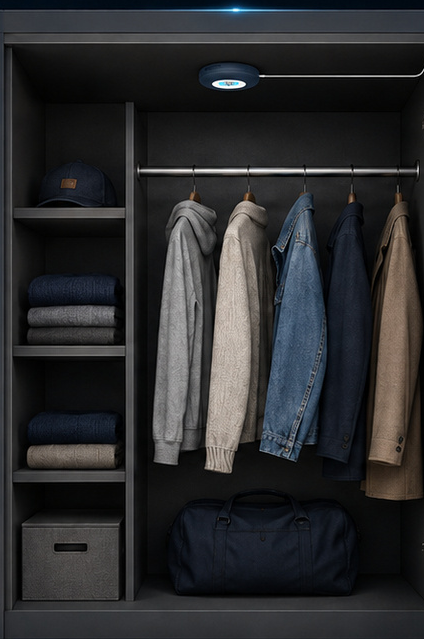 SAS installed in a closet